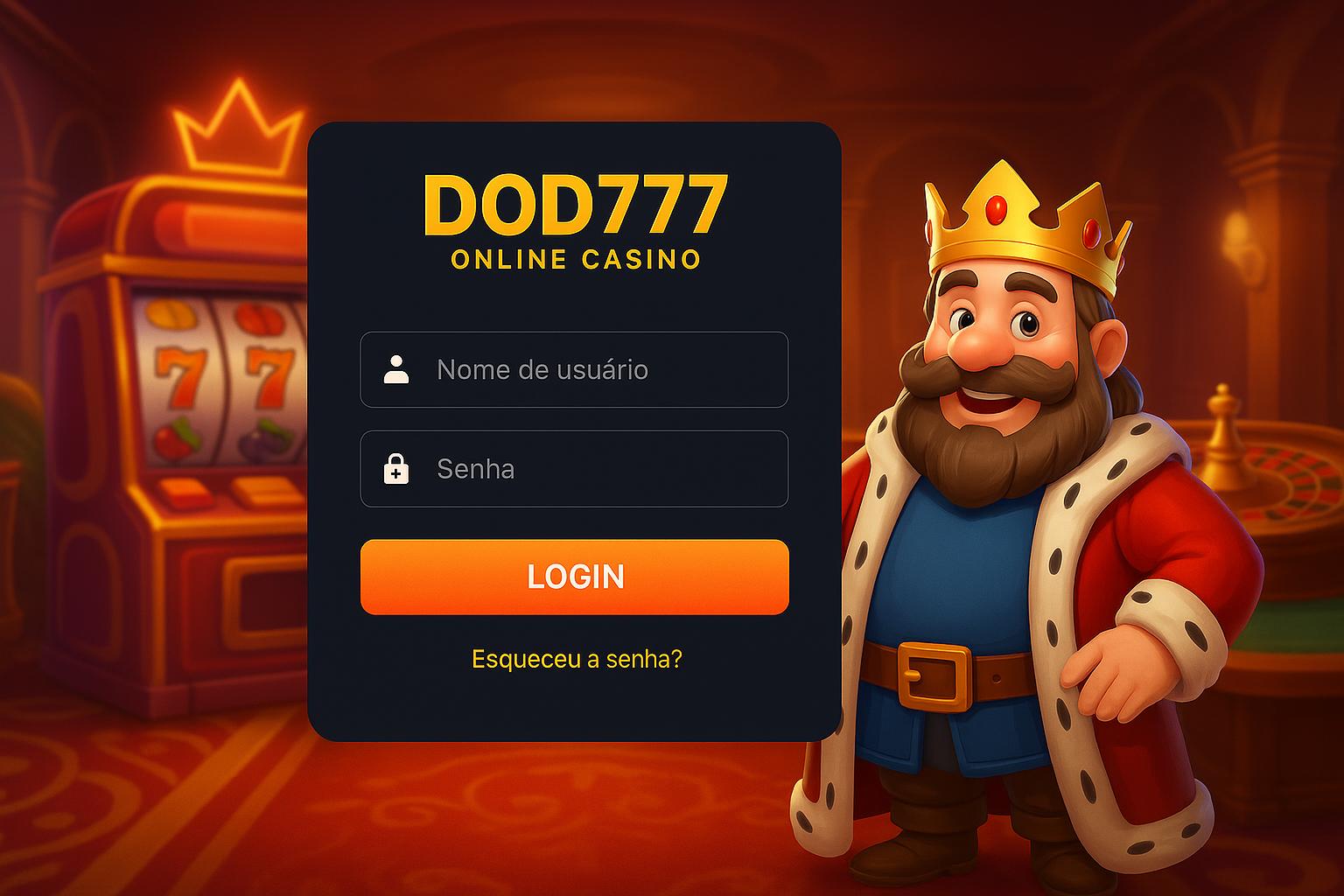 Não Perca tempo, o rRgistro na site DOD777